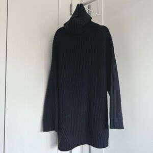 Tory Burch Chunky Oversized Wool Sweater - Navy